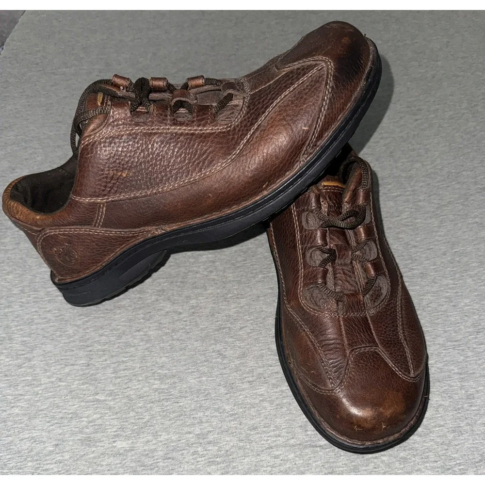 Timberland Men's Smart Comfort‎ System Brown Leather Oxford Shoes Size 10M